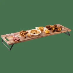 ACACIA LUX Vassoio Da Portata Nero, Naturale|CASA