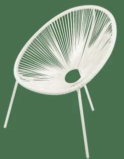 ACAPULCO Sedia Lounge Bianco|CASA