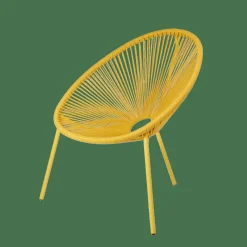 ACAPULCO Sedia Lounge Giallo|CASA Outlet