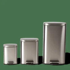 ADELE Pattumiera A Pedale 12L Argentato|CASA New