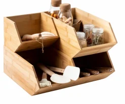 BAMBOO Scatola Portatutto Vaso Per Erbe Naturale|CASA Online