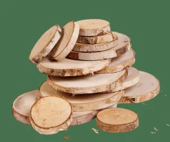 BIRCH Deco Legno Betulla 15 Pezzi Naturale|CASA Hot