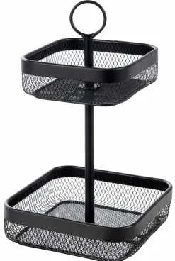 BLACK LUNAR Cesto Ovale 2 Pezzi Nero|CASA Outlet