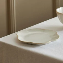 DAHLIA FLOWER Piatto Bianco|CASA Discount