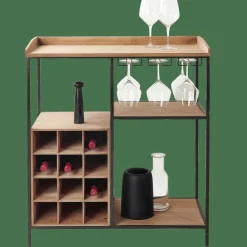 DAMIAN Scaffale Da Parete Nero|CASA Clearance