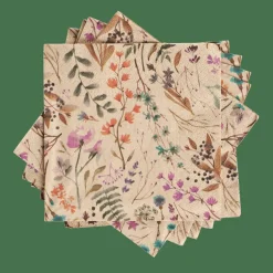 ECO DRIED FLOWER Set Di 20 Tovaglioli Multicolore|CASA Clearance