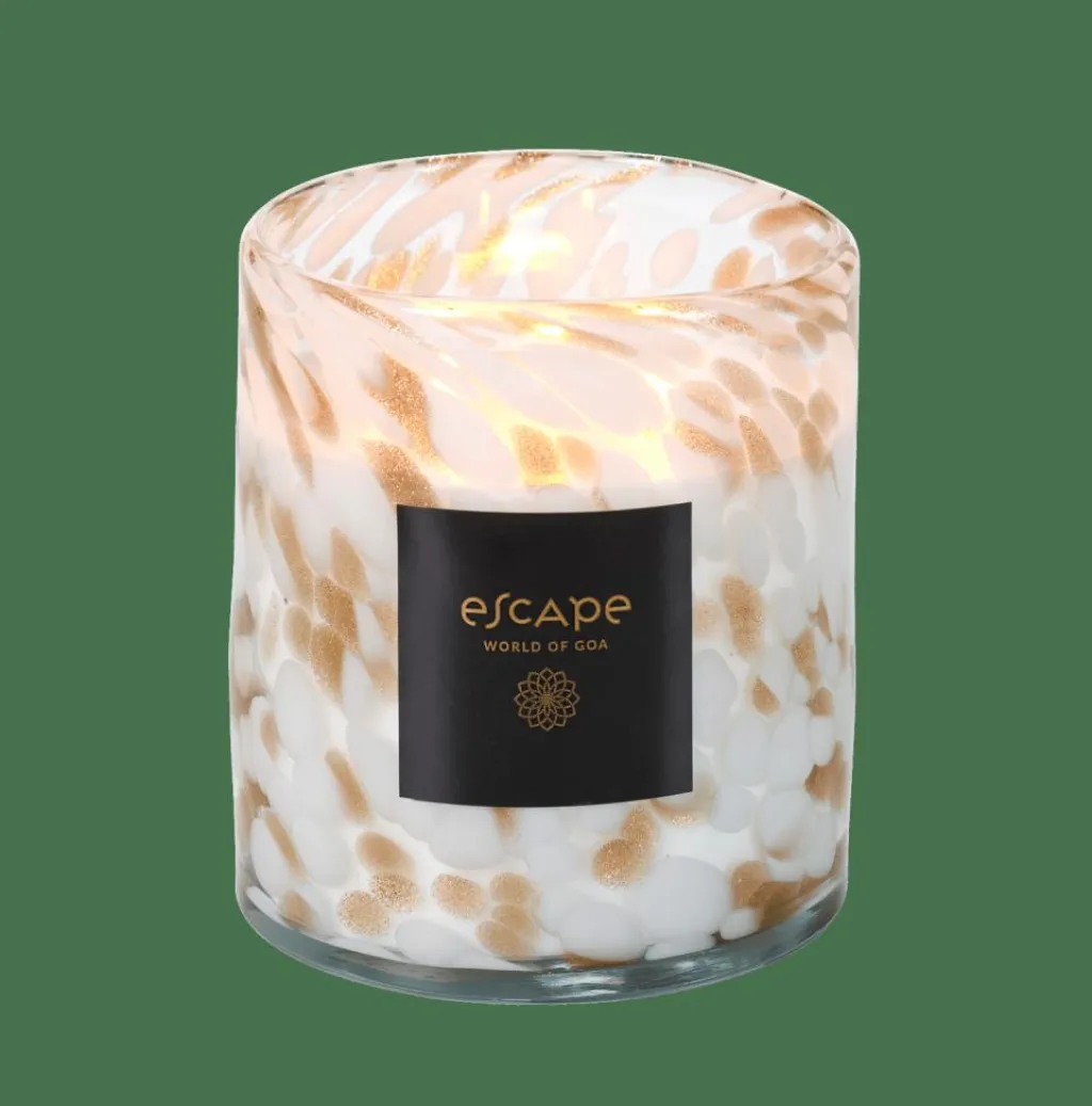 ESCAPE WORLD OF GOA Candela Profumata Bianco, Dorato, Multicolore|CASA New