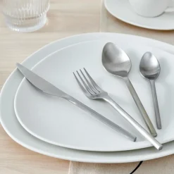 ETNA SATIN Posate 16 Pezzi Argentato|CASA Best