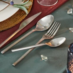 ETNA SATIN Posate 16 Pezzi Argentato|CASA Best