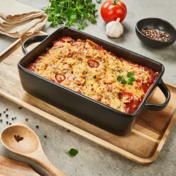 FERO Pirofila Per Lasagne Nero|CASA Outlet
