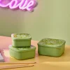FRESHMOOD Contenitori X Snack Set Da 3 Seafoam + Stampa Loulou Colore: Seafoam|CASA Outlet