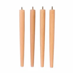 FRIDA / FRAY Set/4 Gambe Teak Naturale|CASA Clearance