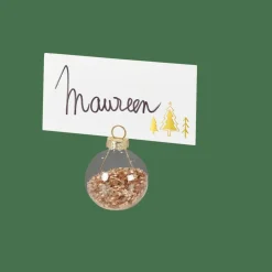 GLANCY Portanomi Set Di 4 Trasparente|CASA Clearance