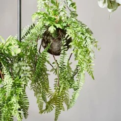 GREENERY Vaso Sospeso Con Felce Verde|CASA New