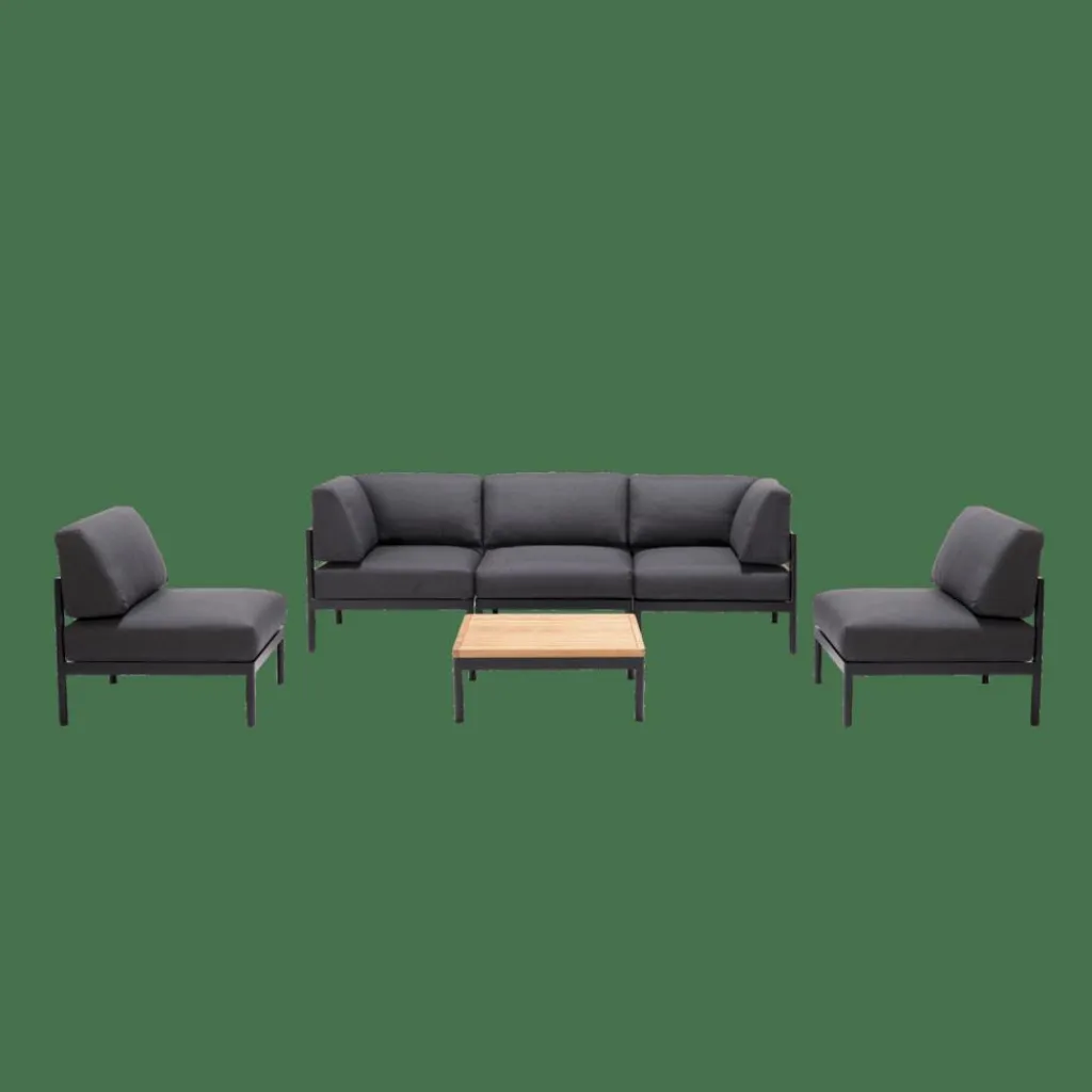 HANNA Lounge Poltrona Nero|CASA New