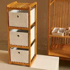 HELGE Scaffale 3 Cassetti Naturale|CASA New