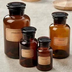 HERB Portaspezie Argentato, Trasparente|CASA New