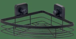 INDUSTRIA Cestino Per Doccia Con Ventose Nero|CASA Outlet