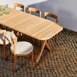 JULES Set Da Giardino Con Cuscini Per Sedie Beige|CASA
