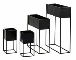 LARGO Vaso Per Piante Nero|CASA Clearance