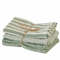 LAURENT Strofinaccio Set Di 3 Marrone|CASA Outlet