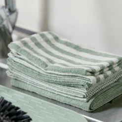 LAURENT Strofinaccio Set Di 3 Marrone|CASA Outlet