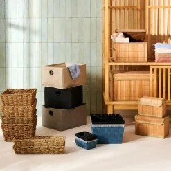 LINOLUX Cesta Portatutto Beige|CASA Outlet