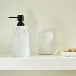 LUNA Portaspazzolino Effetto Marmo|CASA New