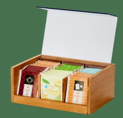 PANDA Scatola Per Tè 6 Scompar. Trasparente, Naturale|CASA Online