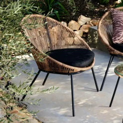 PAPAYO Sedia Lounge Con Cuscino Naturale|CASA Sale