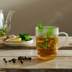 PAUSA Bicchiere Tè, Manico 45 CL Trasparente|CASA New