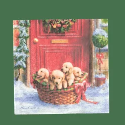 PUPPIES Set Di 20 Tovaglioli Multicolore|CASA Outlet