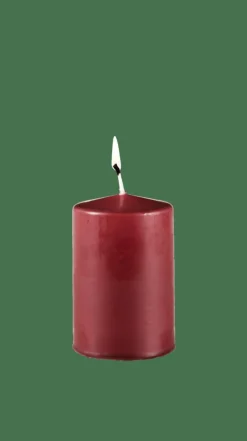 PURE Candela Cilindrica Rosso Scuro|CASA