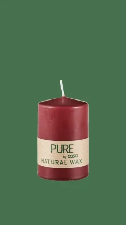 PURE Candela Cilindrica Rosso Scuro|CASA
