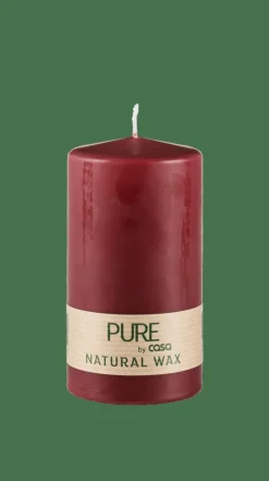 PURE Candela Cilindrica Rosso Scuro|CASA Sale
