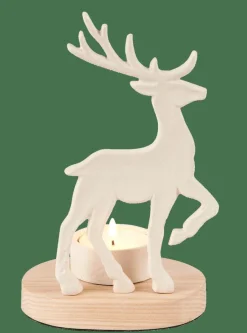 SCANDY DEER Portalumini Bianco, Naturale|CASA Best