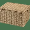 SEAGRASS Cesto Portatutto L Con Coperchio Naturale|CASA Outlet