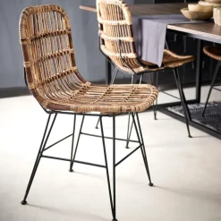 SUMATRA Sedia Da Pranzo Nero, Marrone|CASA Sale