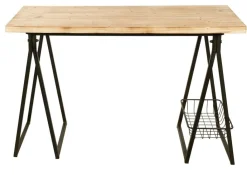 TRETO Scrivania Nero, Marrone|CASA Hot