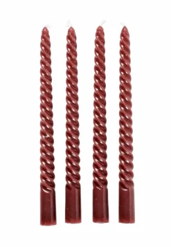 TWIST Candele Intrecciate Set Di 4 Arancione|CASA Discount