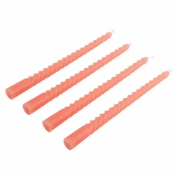 TWIST Candele Intrecciate Set Di 4 Arancione|CASA Discount
