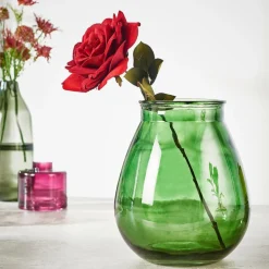 VELVET Fiore Artificiale Rosso|CASA Best