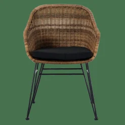 VIENNA Sedia Da Pranzo Nero, Naturale|CASA Best