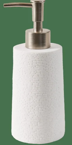 WHITE ELEGANCE Dispenser Per Sapone Bianco, Argentato|CASA Best