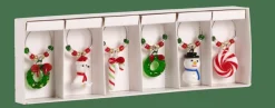 X-MAS Segnabicchieri Set Di 6 Multicolore|CASA Best