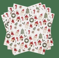 X-MAS VIBE Set Di 20 Tovaglioli Multicolore|CASA Discount